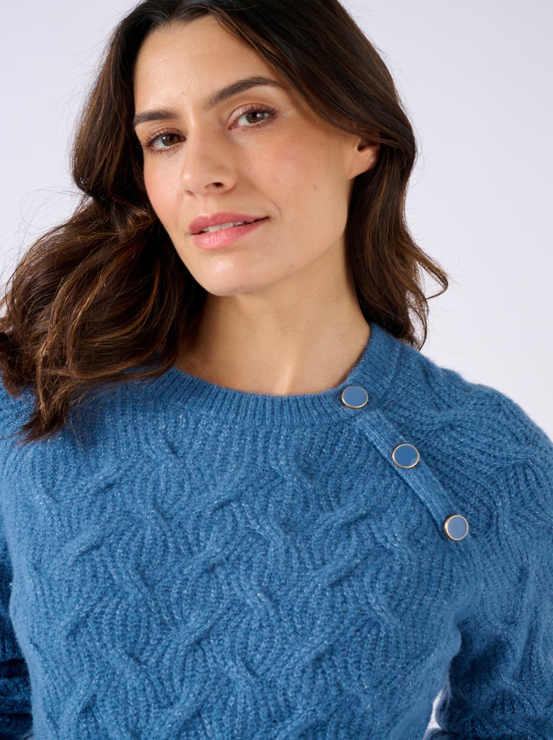 Pull torsadé thermolactyl - damart Bleu clair - Kiabi