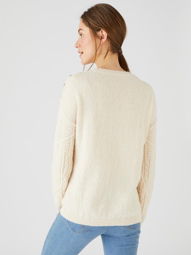 Pull Femme Mossino Taille S – Corail Varié, Style Classique, Coton (occasion)
