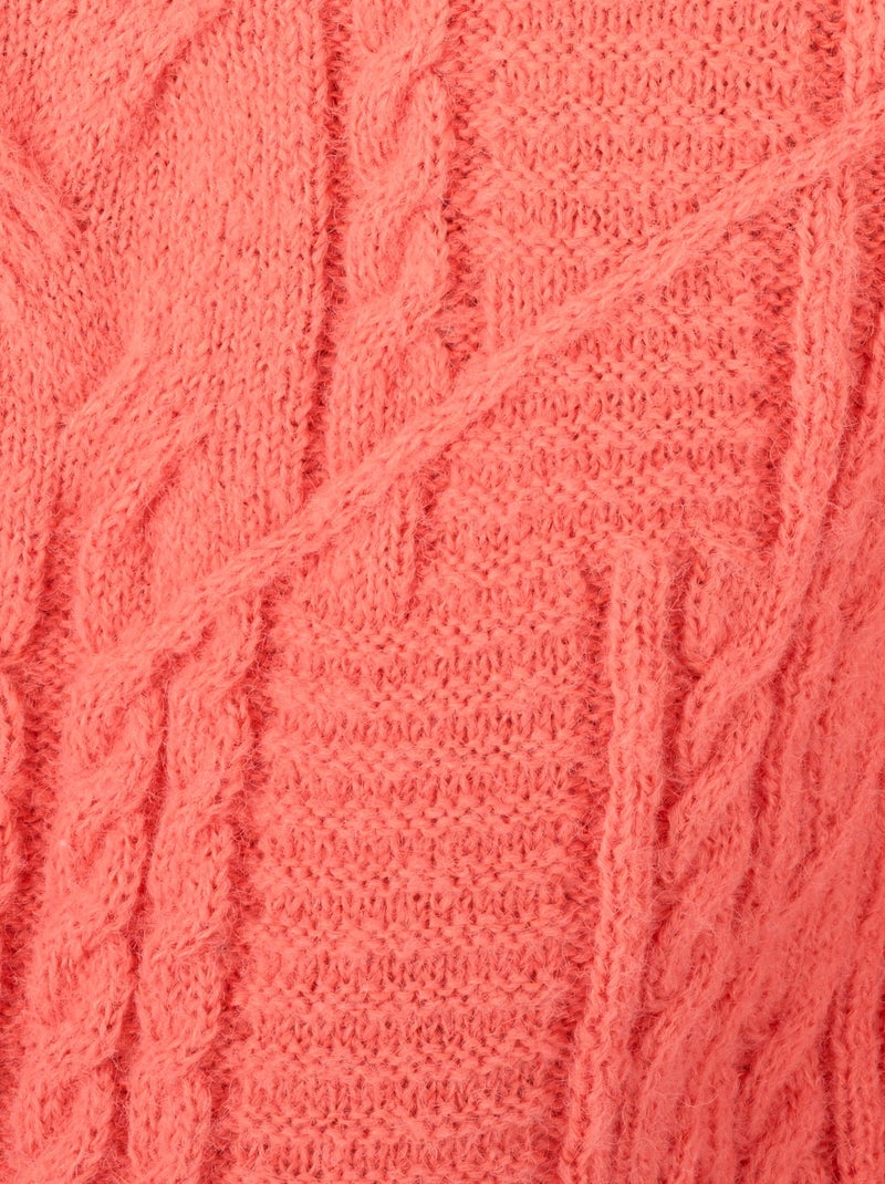 Pull torsadé Thermolactyl - Damart Orange corail - Kiabi