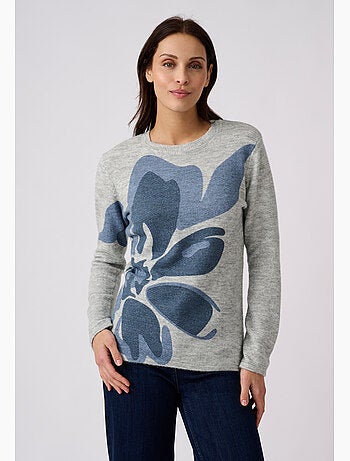 Pull toucher doux imprimé - damart