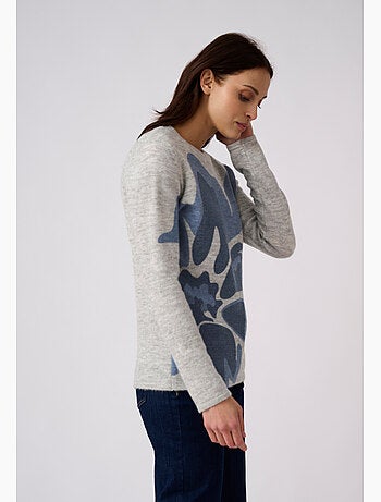 Pull toucher doux imprimé - damart
