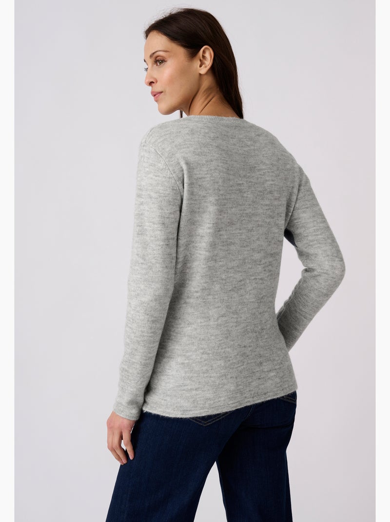 Pull toucher doux imprimé - damart Bleu - Kiabi