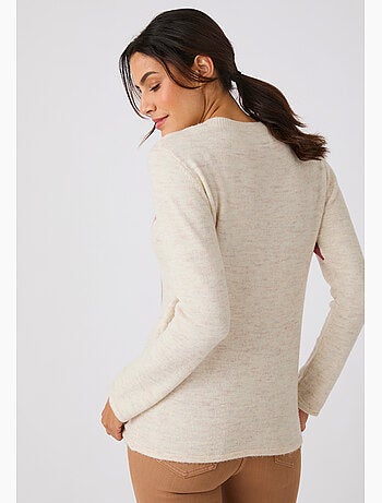 Pull toucher doux imprimé - damart