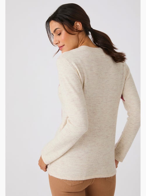 Pull toucher doux imprimé - damart - Kiabi
