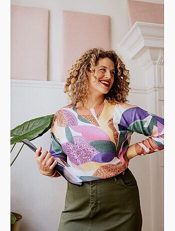 Pull tout doux avec sequins PAPRIKA