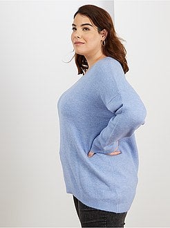 Pull tout doux col V - Kiabi