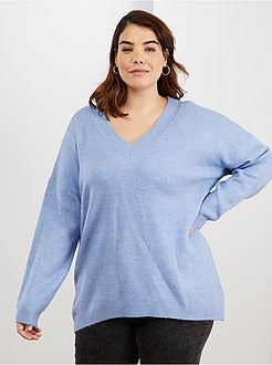 Pull tout doux col V - Kiabi