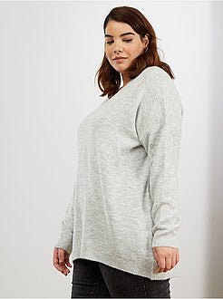 Pull tout doux col V - Kiabi