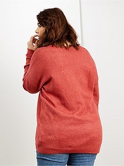 Pull tout doux col V - Kiabi