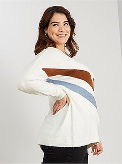 Pull tricolore - Kiabi