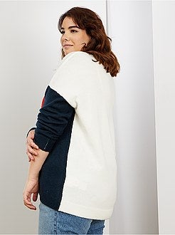 Pull tricolore - Kiabi