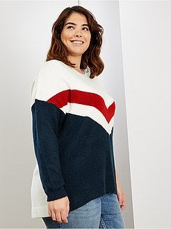 Pull tricolore - Kiabi