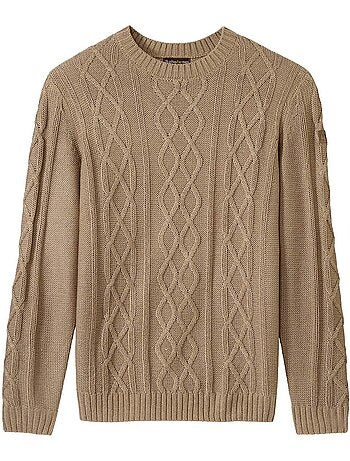 Pull Tricot Chiné Col Rond - ATLAS FOR MEN