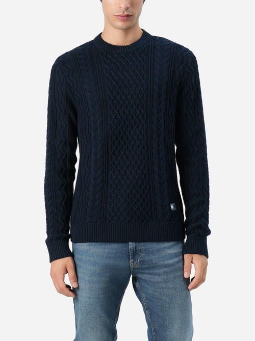 Pull tricot torsadé - Tommy jeans - Kiabi