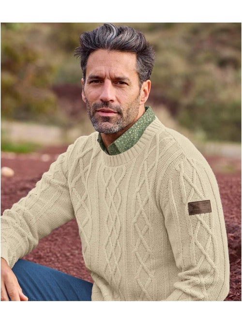 Pull Tricot Torsadé Country Man   - ATLAS FOR MEN - Kiabi