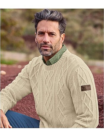 Pull tricot torsadé country man - atlas for men