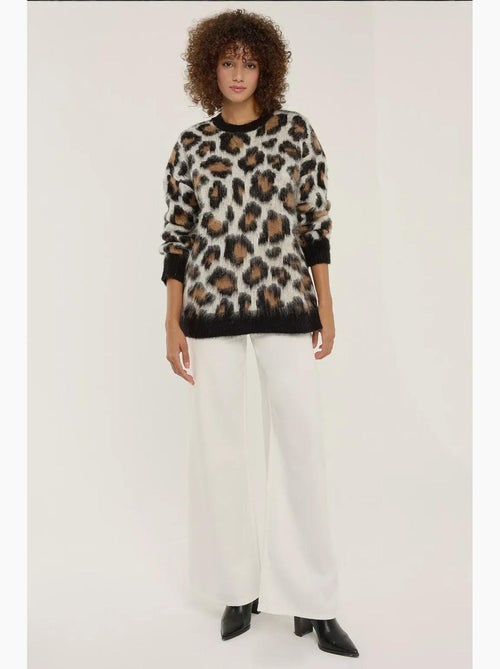 Pull tricoté à imprimé léopard hiccup - Kiabi Pull tricoté à imprimé léopard hiccup - Kiabi