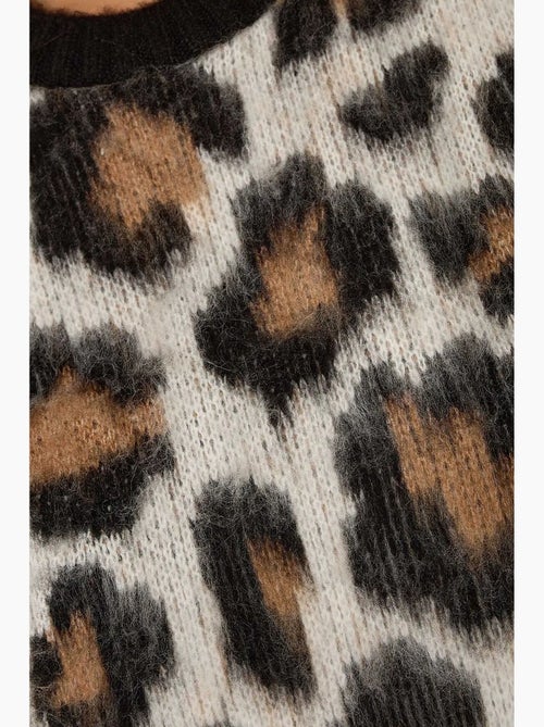 Pull tricoté à imprimé léopard hiccup - Kiabi Pull tricoté à imprimé léopard hiccup - Kiabi