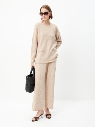Pull tricoté avec poches