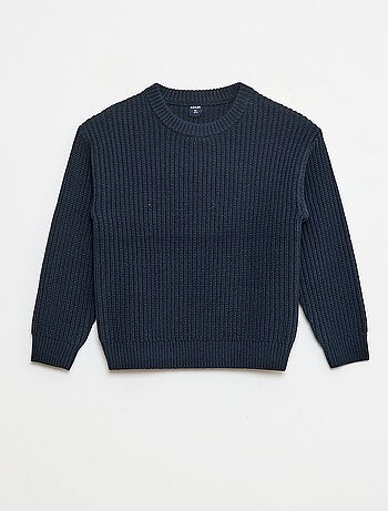 Pull tricoté en color block