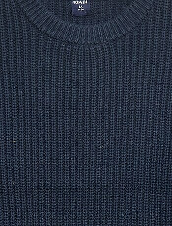 Pull tricoté en color block