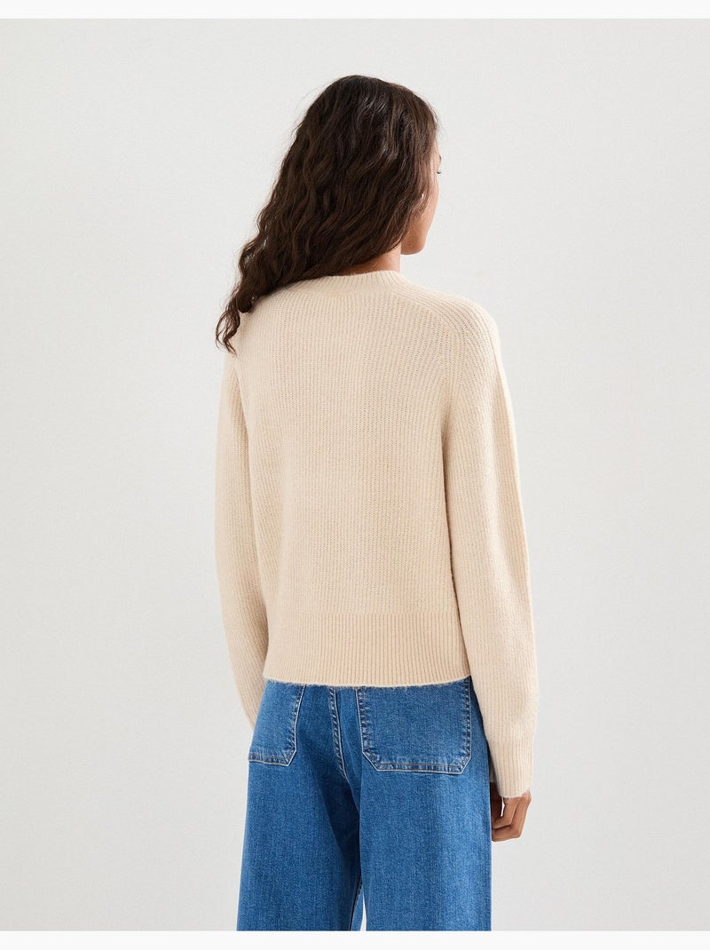 Pull tricoté, MO Fashion Beige - Kiabi