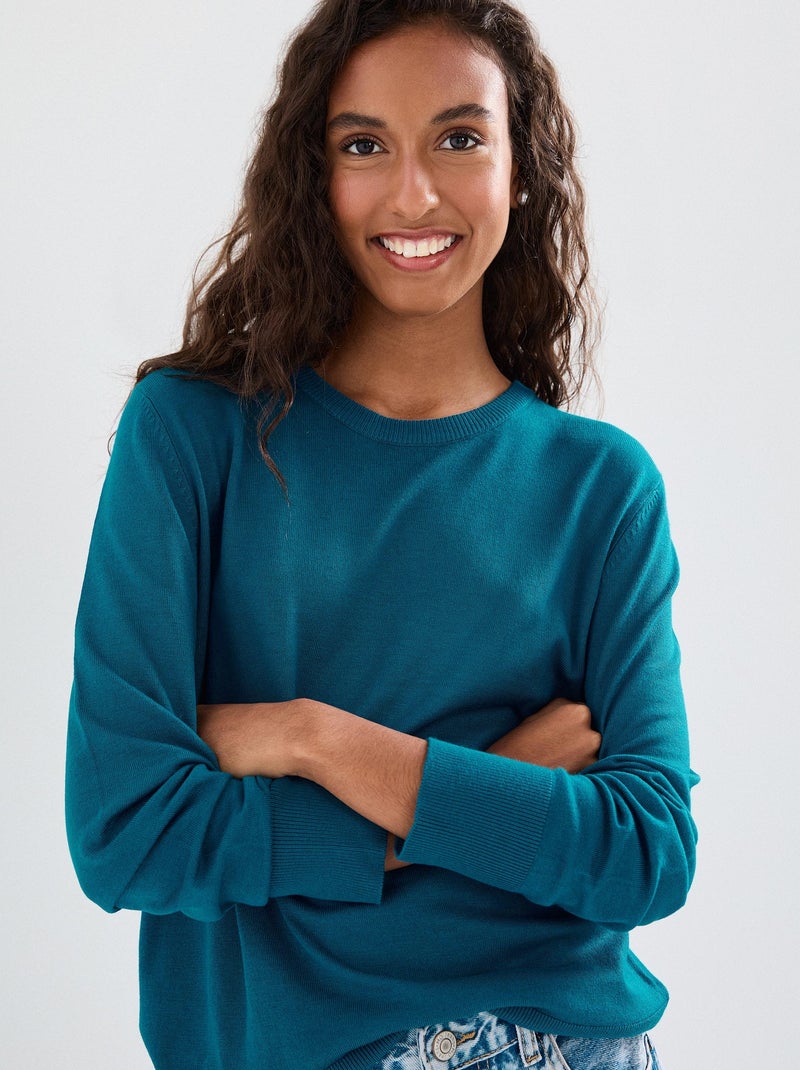 Pull tricoté, MO Fashion Bleu - Kiabi