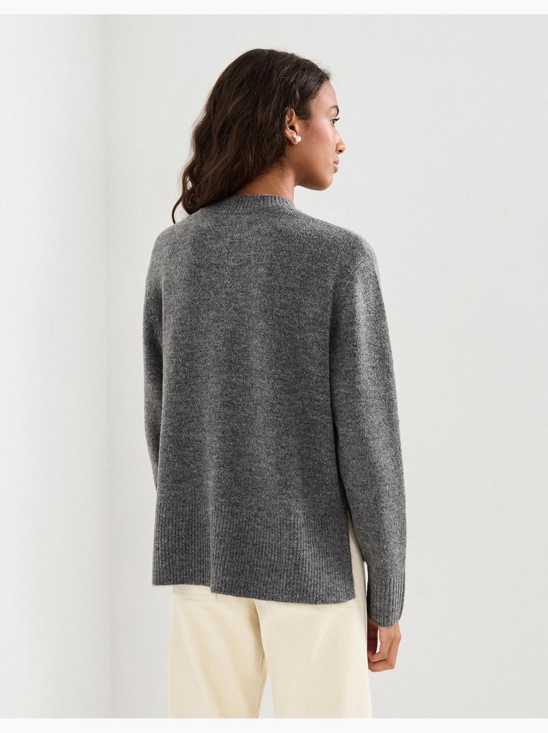 Pull tricoté, MO Fashion Gris - Kiabi
