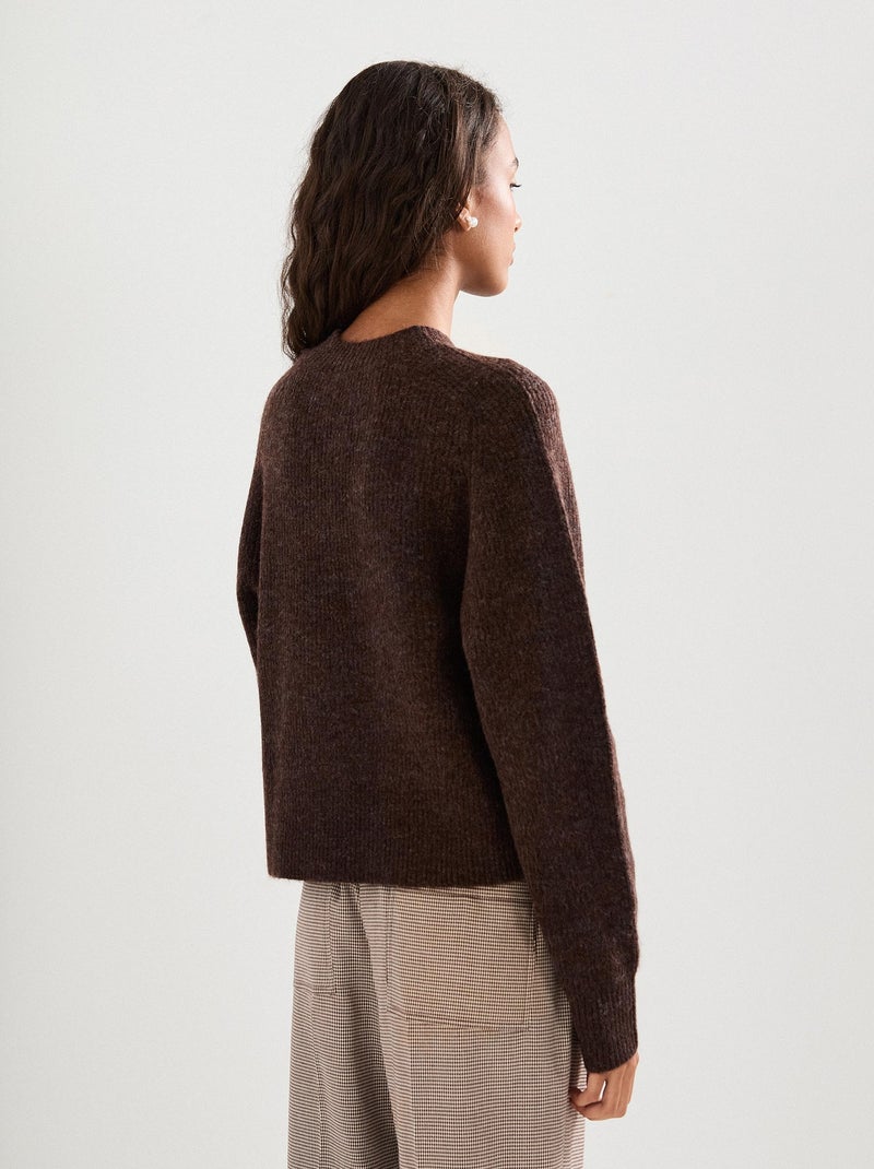 Pull tricoté, MO Fashion Marron - Kiabi