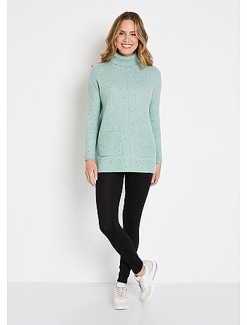 Pull-tunique chaud moucheté col roulé - Afibel