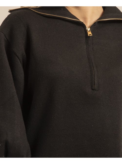 Pull tunique col lamoriciere KORANTINE - Kiabi