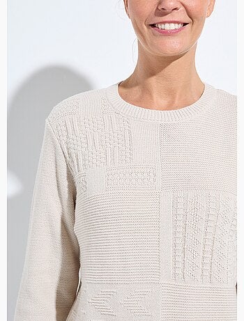 Pull-tunique col rond manches longues - Afibel