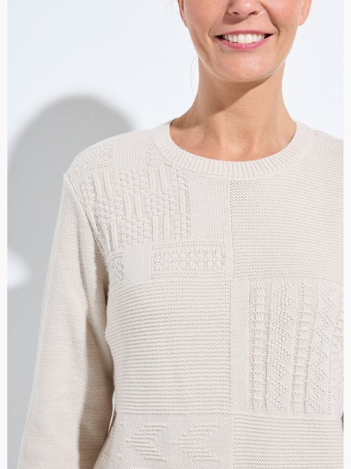 Pull-tunique col rond manches longues - Afibel - Kiabi