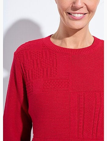 Pull-tunique col rond manches longues - Afibel