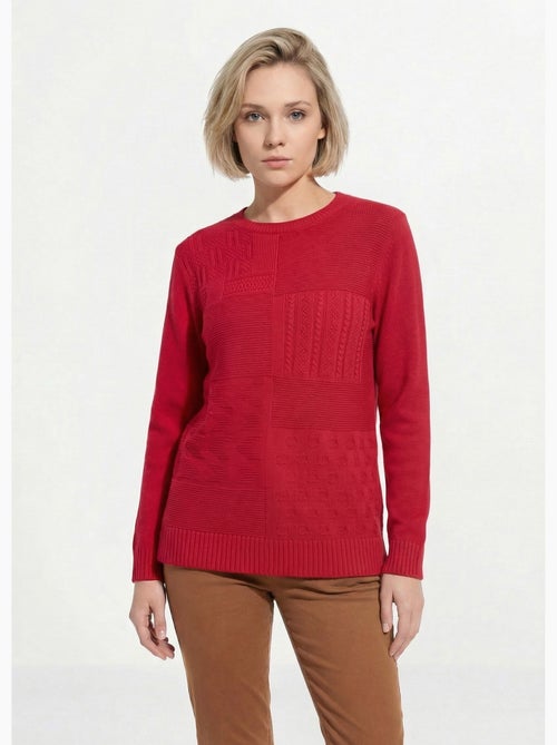 Pull-tunique col rond manches longues - Afibel - Kiabi Pull-tunique col rond manches longues - Afibel - Kiabi