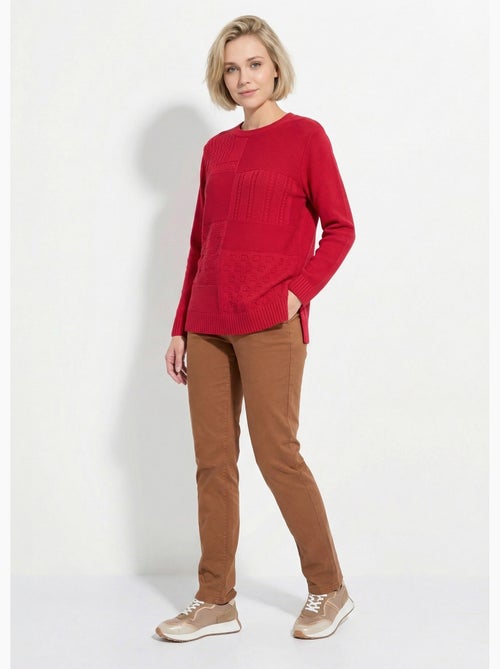 Pull-tunique col rond manches longues - Afibel - Kiabi Pull-tunique col rond manches longues - Afibel - Kiabi
