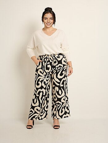 Pull tunique emmanchures descendues en maille