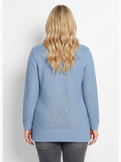 Pull-tunique jersey envers et torsades - Afibel - Kiabi