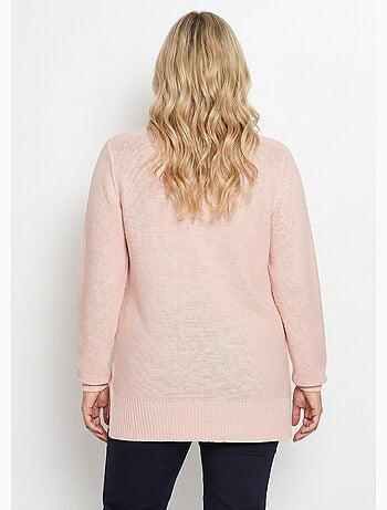 Pull-tunique jersey envers et torsades - Afibel
