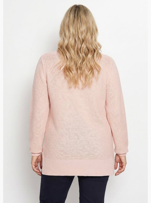 Pull-tunique jersey envers et torsades - Afibel - Kiabi