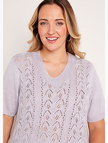 Pull-tunique long col V