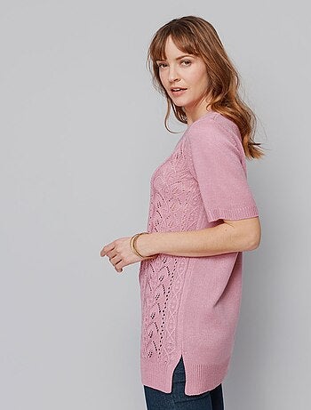 Pull-tunique long col V
