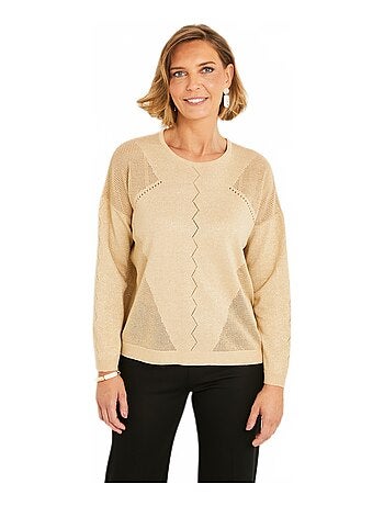 Pull-tunique long col V