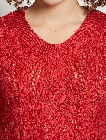 Pull-tunique long col V