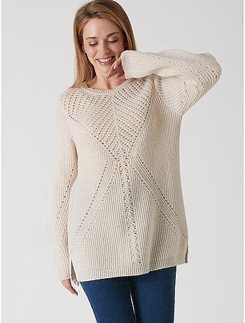 Pull tunique maille fantaisie - DAXON