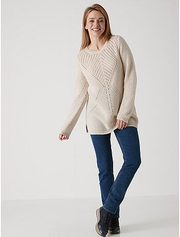 Pull tunique maille fantaisie - DAXON