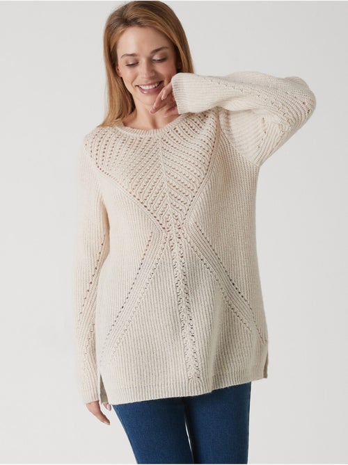 Pull tunique maille fantaisie - DAXON - Kiabi
