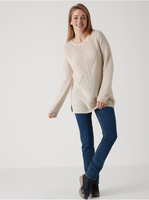 Pull tunique maille fantaisie - DAXON - Kiabi