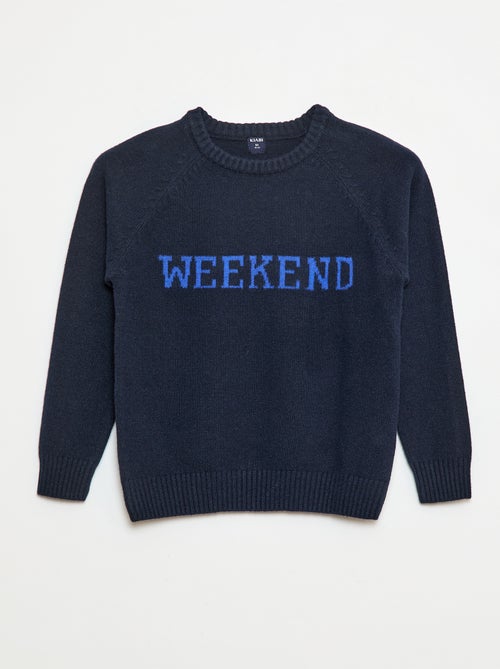 Pull ultra-doux à message - Kiabi