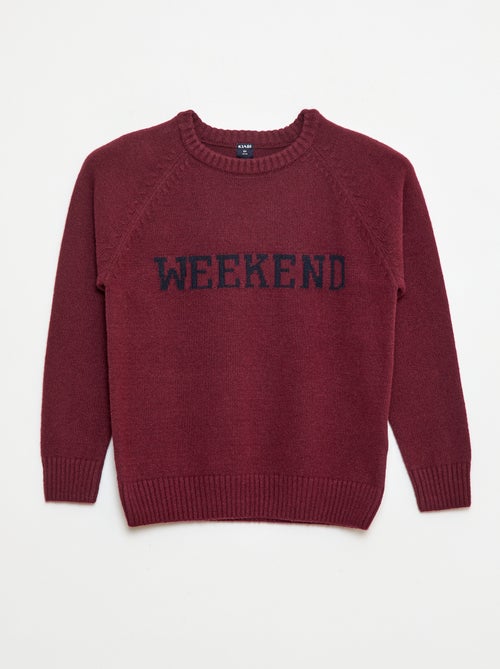 Pull ultra-doux à message - Kiabi